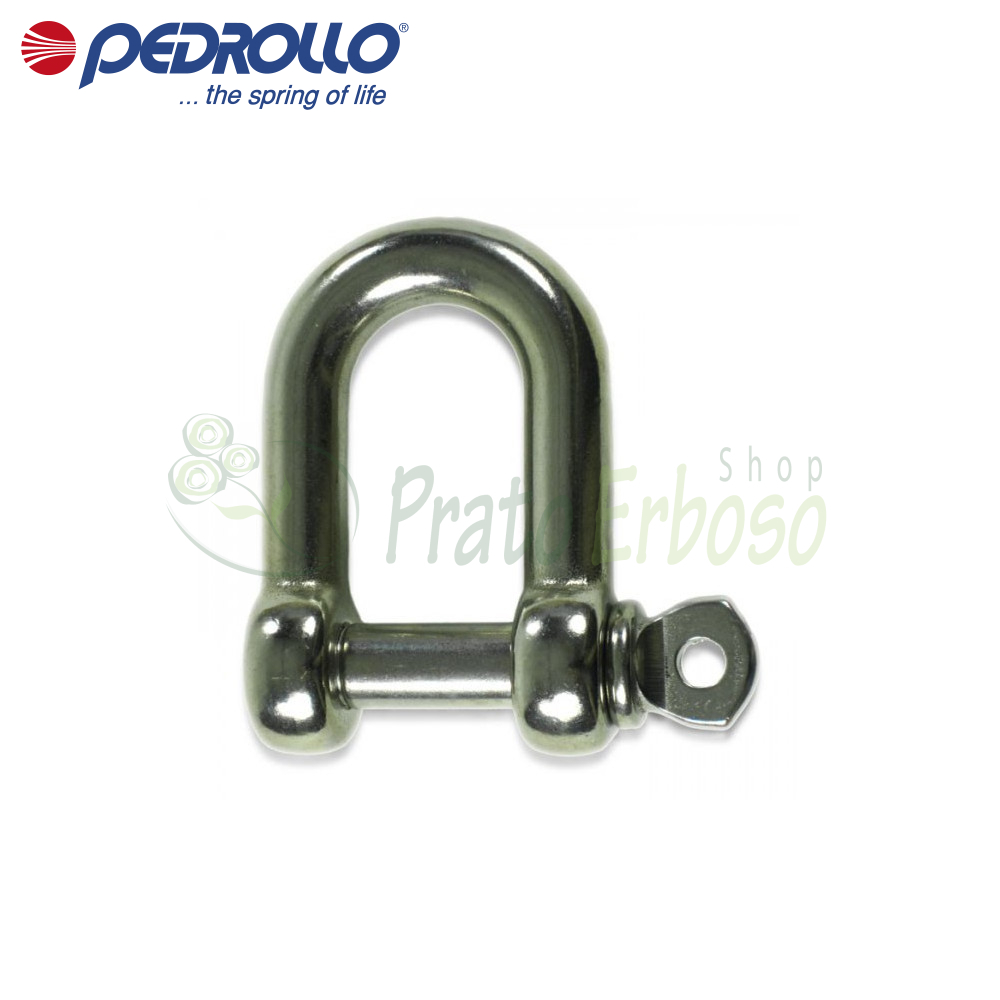Straight shackle with 8 mm pin Pedrollo