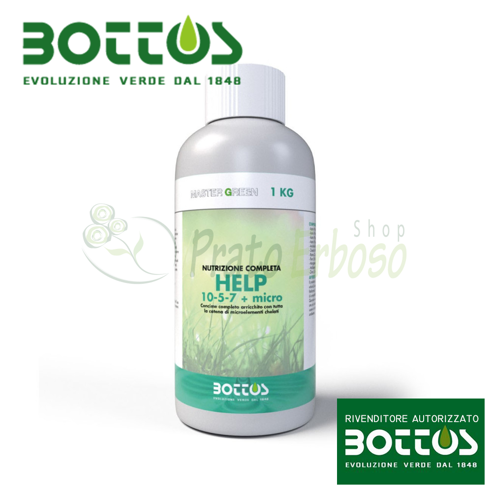 Ayuda 10-5-7 + micro - líquido Fertilizante para césped-1 kg - Bottos